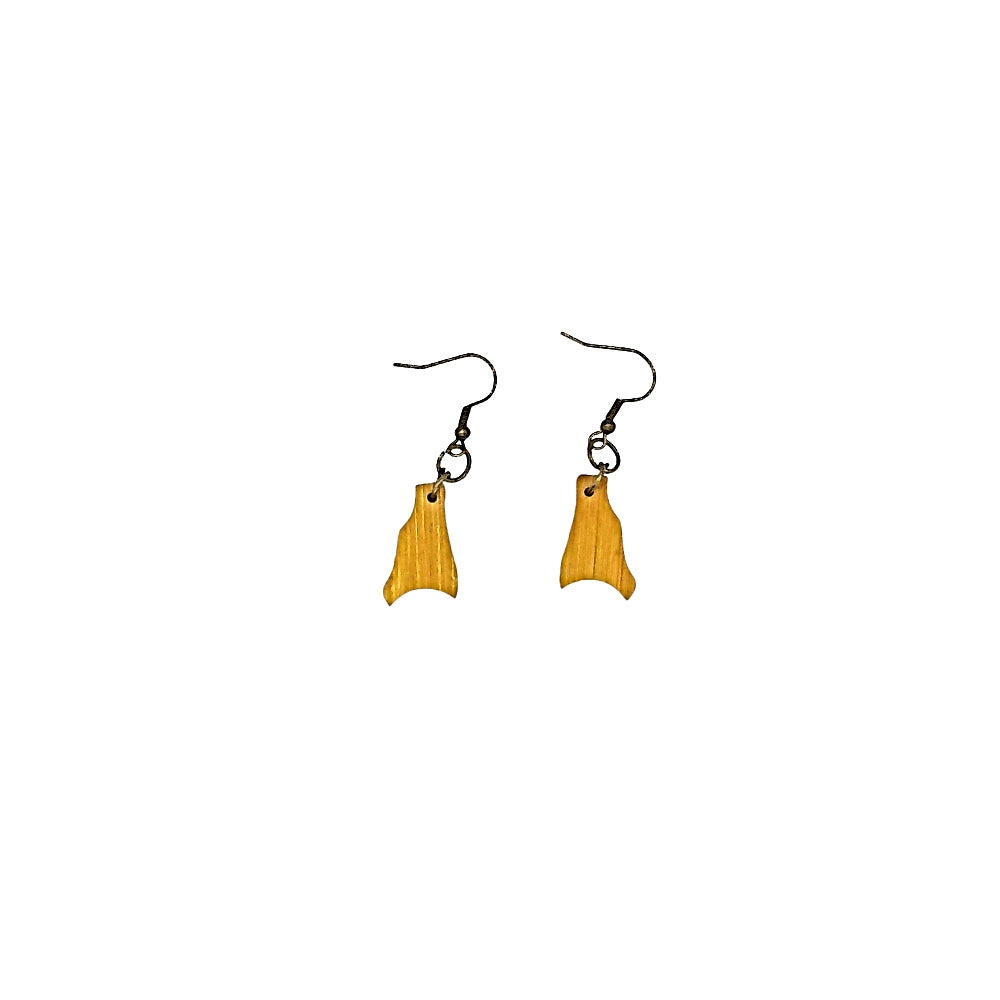 One of a Kind Bamboo Earring