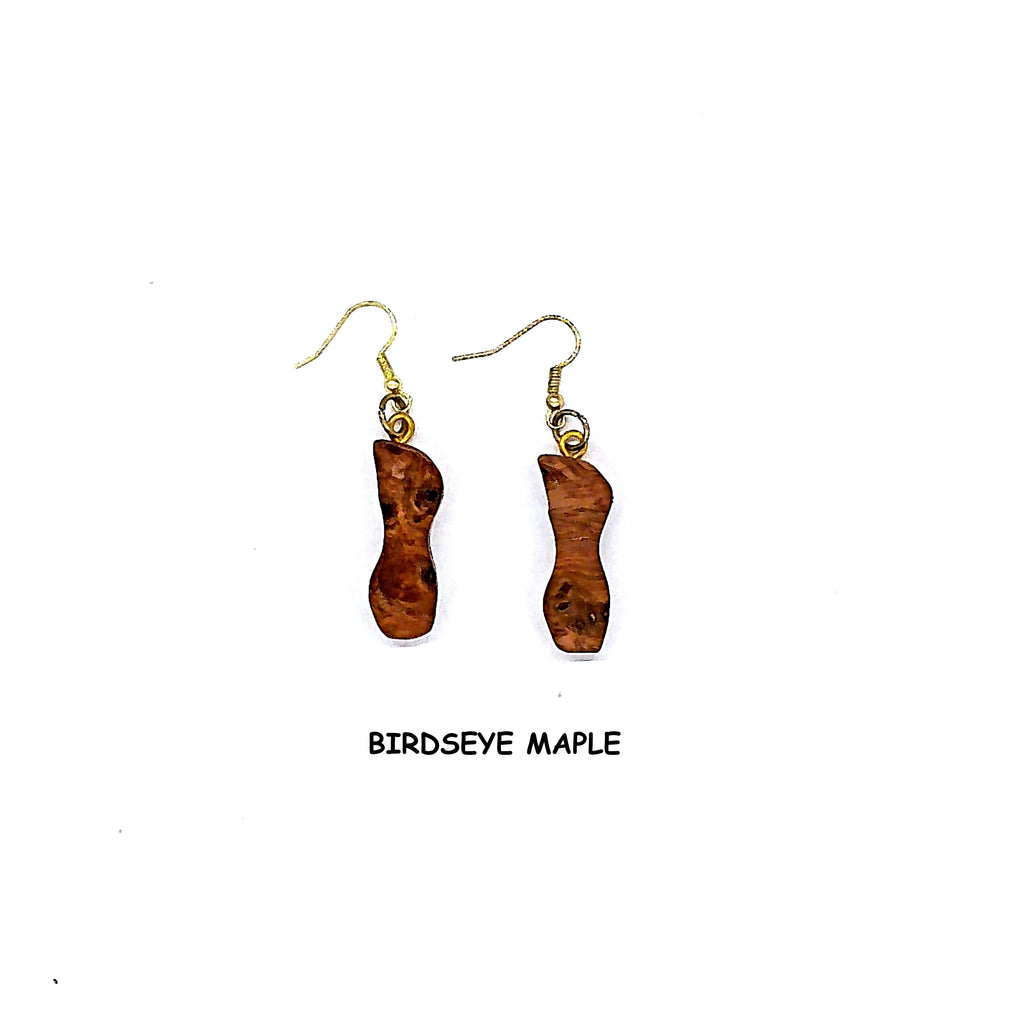 One of a Kind Mixed Hardwood Earring