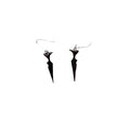 One of a Kind  Dark Theme Acrylic Earring