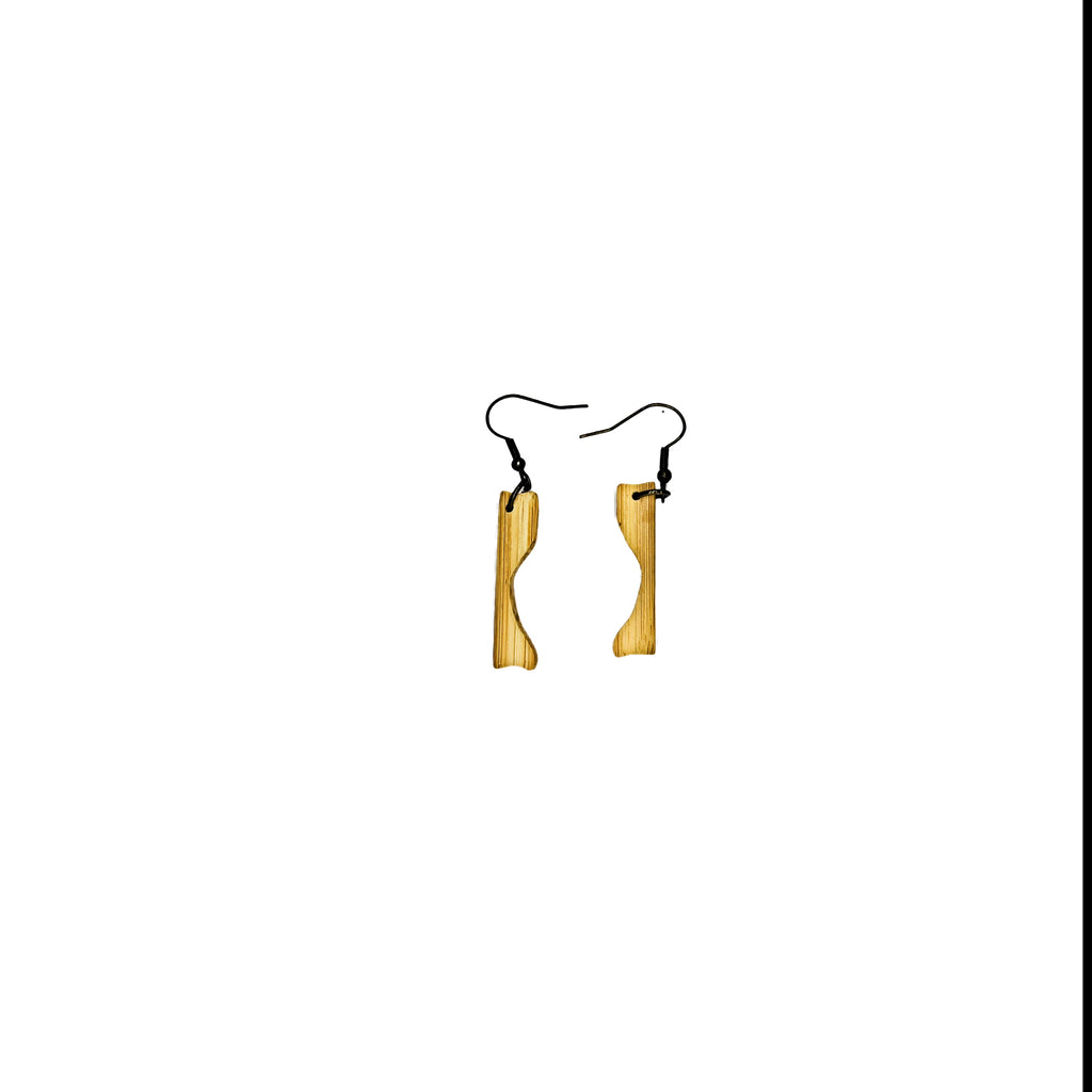 One of a Kind Bamboo Earring