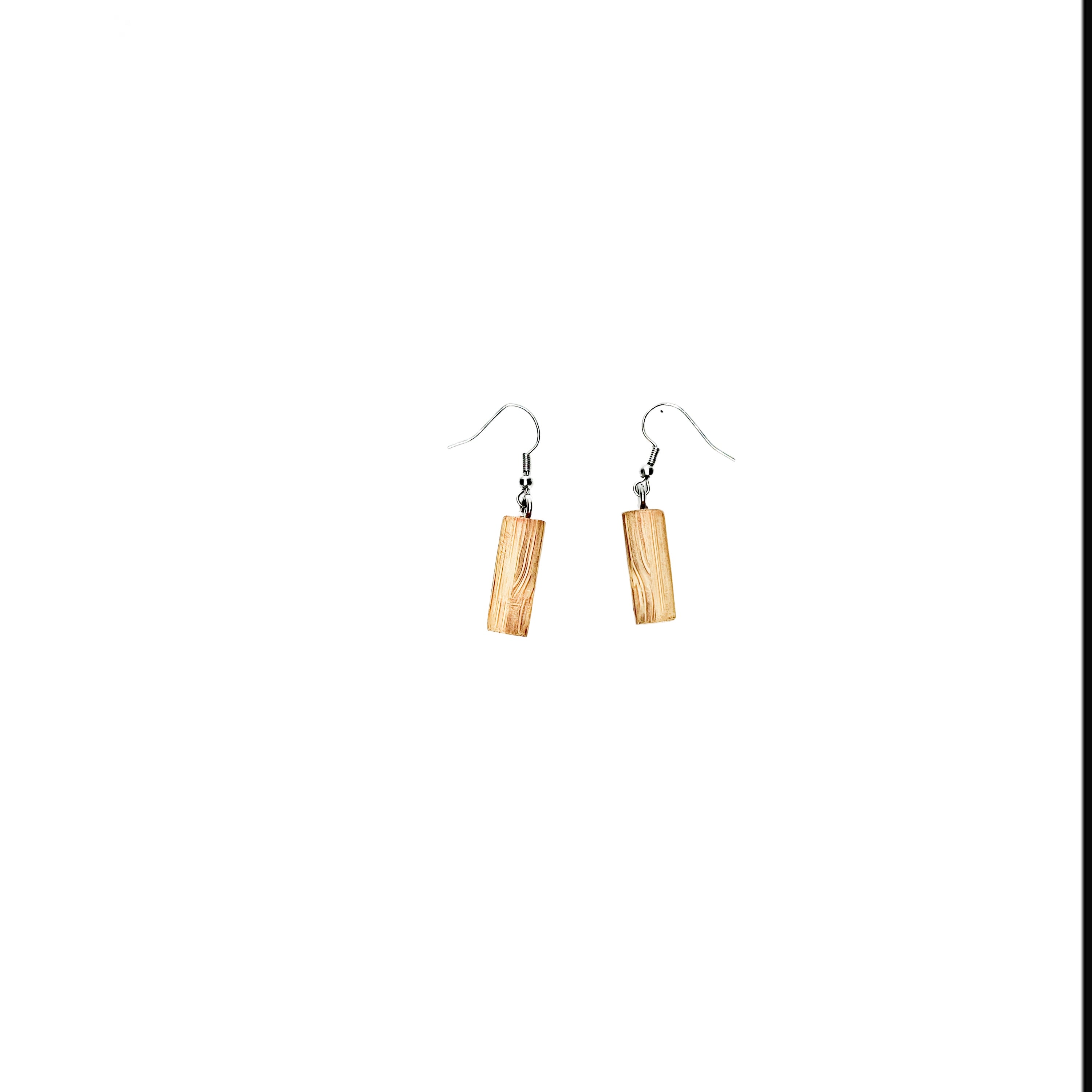 One of a Kind Bamboo Earring