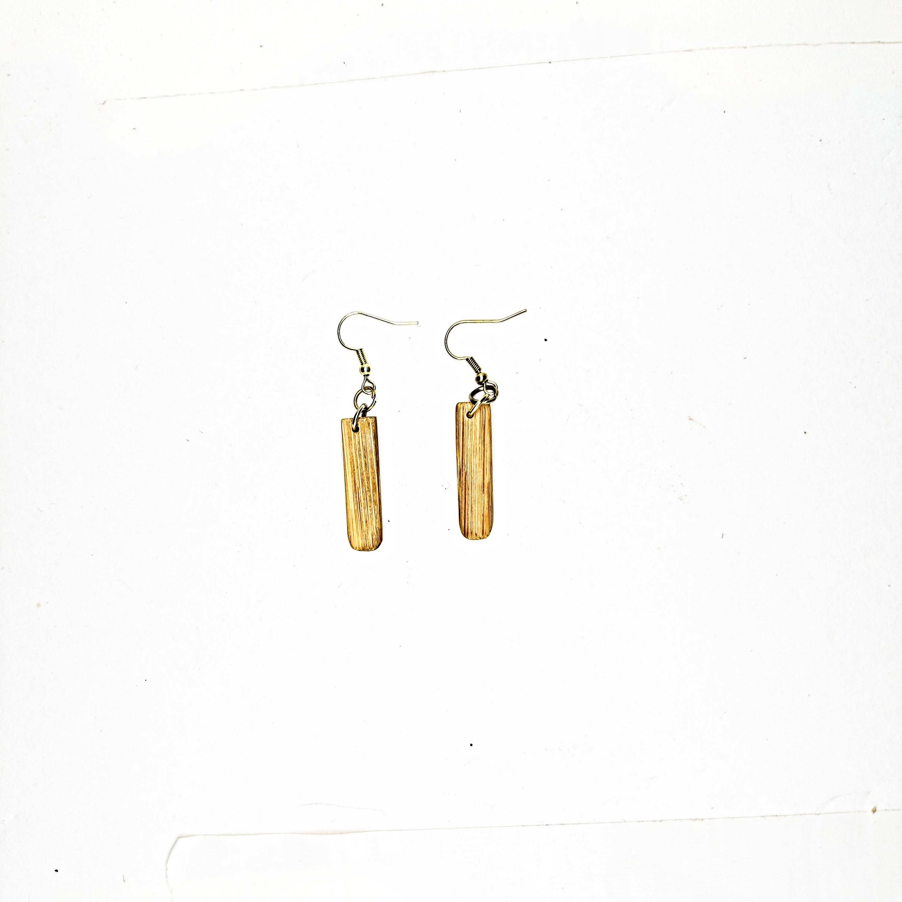 One of a Kind Bamboo Earring