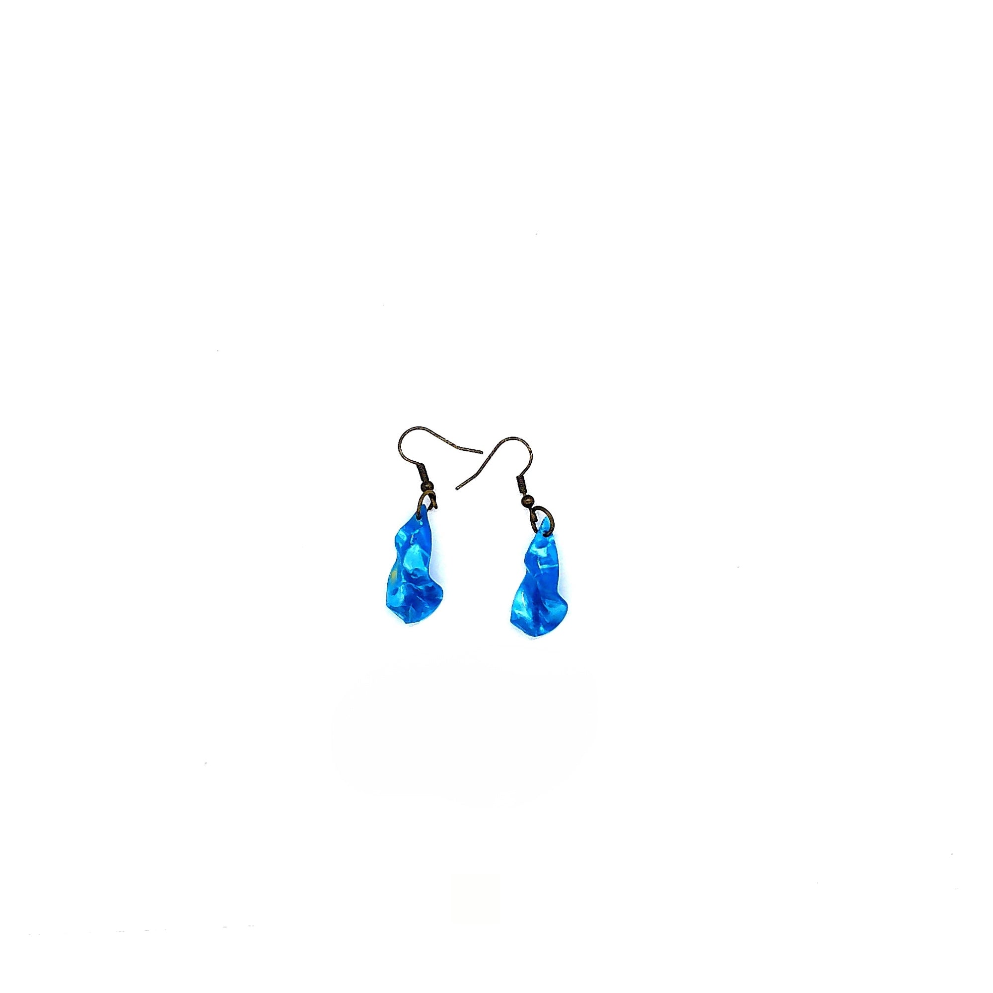 One of a Kind Light Blue Guitar Pick Earring
