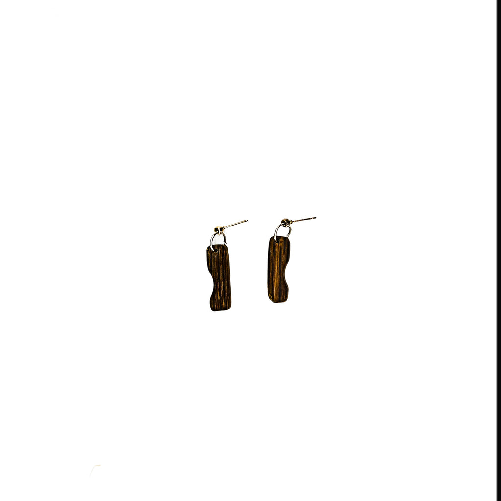 One of a Kind My Cut White Tree Earring