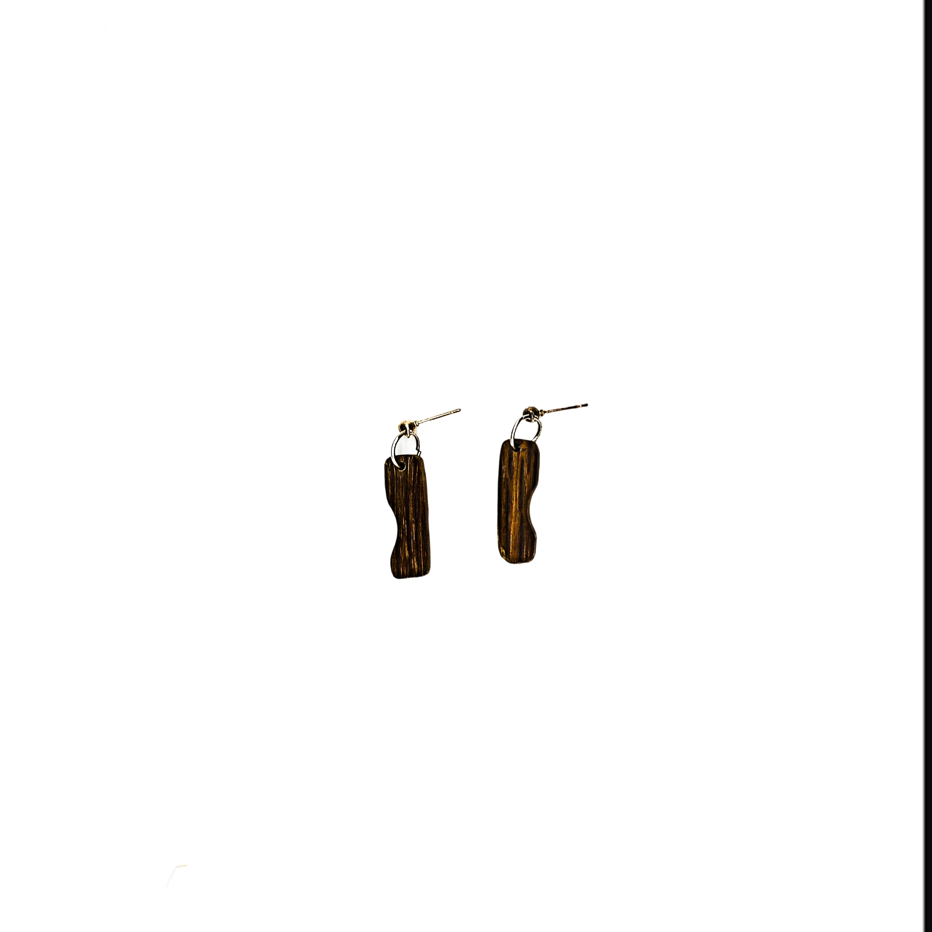 One of a Kind My Cut White Tree Earring